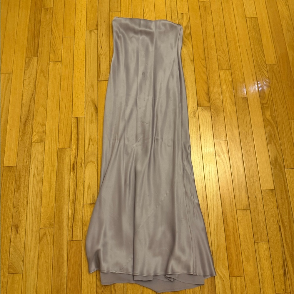 Reformation Lilac Satin Maxi Dress